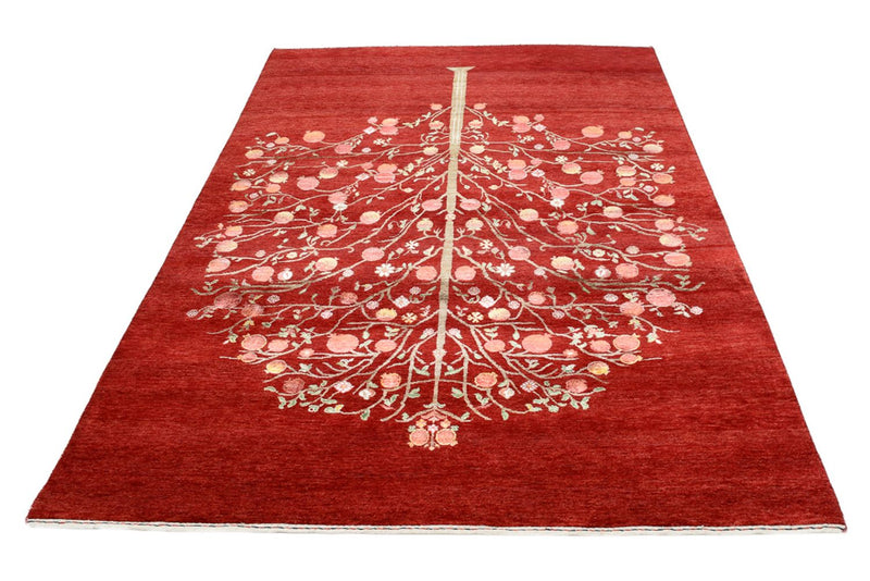 Gabbeh Rug - Loribaft Indus - 245 x 173 cm - red