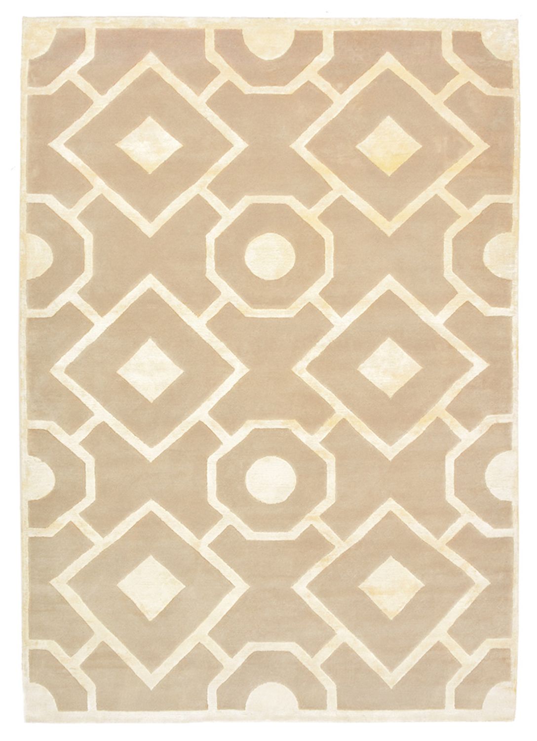 Designer Rug - 240 x 170 cm - dark beige