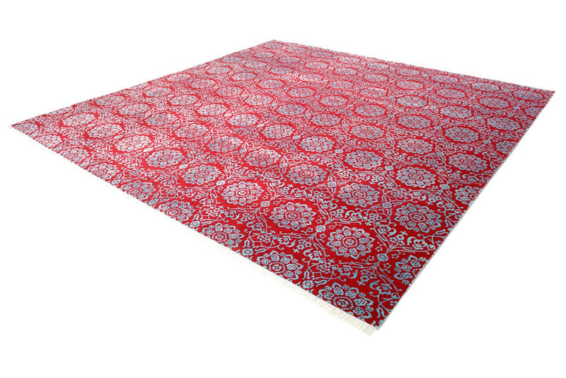 Designer Rug square  - 321 x 319 cm - light red