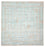 Designer Rug square  - 309 x 301 cm - light blue