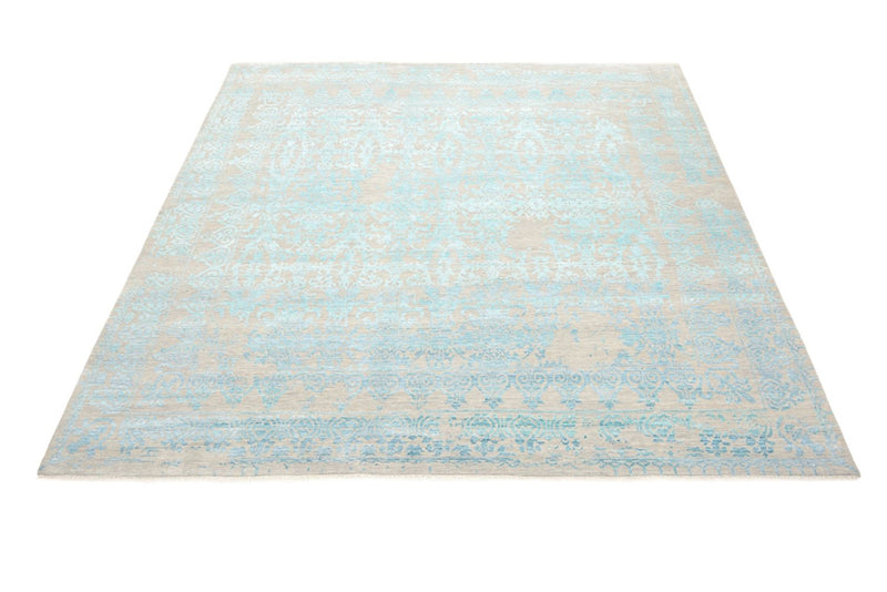 Designer Rug square  - 309 x 301 cm - light blue