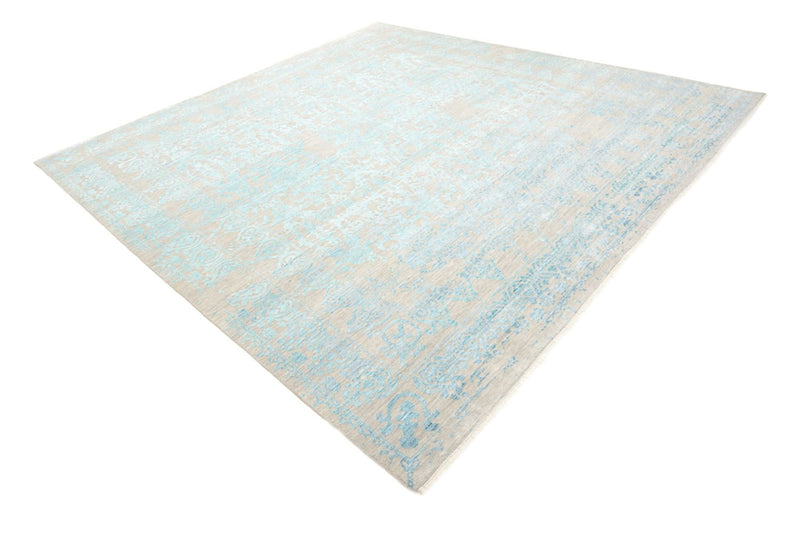Designer Rug square  - 309 x 301 cm - light blue