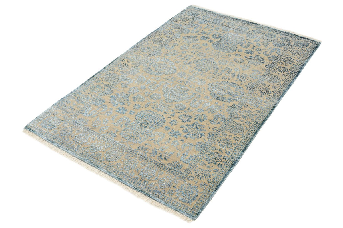 Designer Rug - 151 x 106 cm - light blue