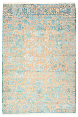 Designer Rug - 301 x 203 cm - light blue