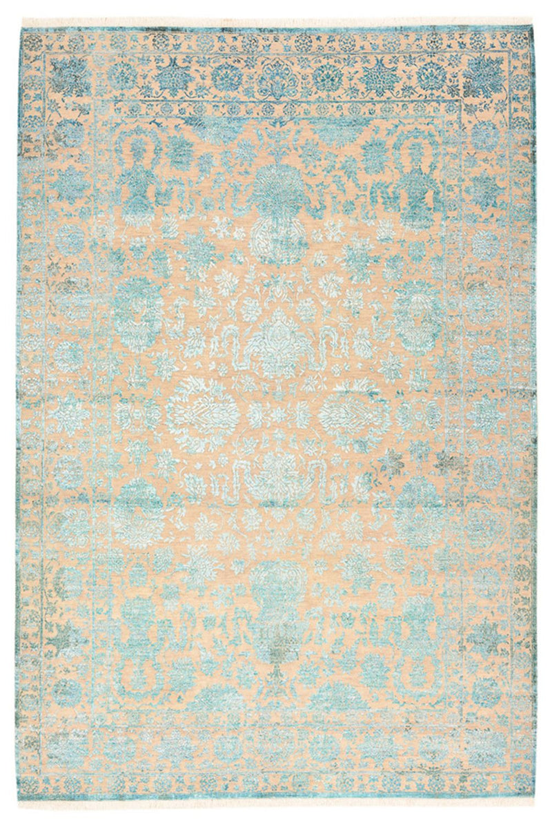 Designer Rug - 301 x 203 cm - light blue