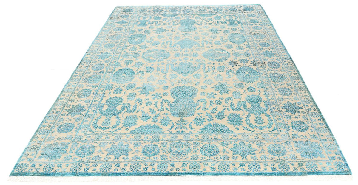 Designer Rug - 301 x 203 cm - light blue