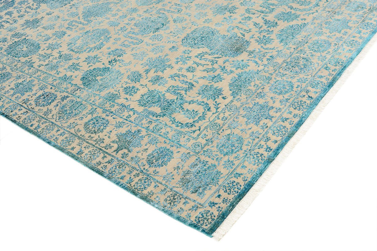 Designer Rug - 301 x 203 cm - light blue