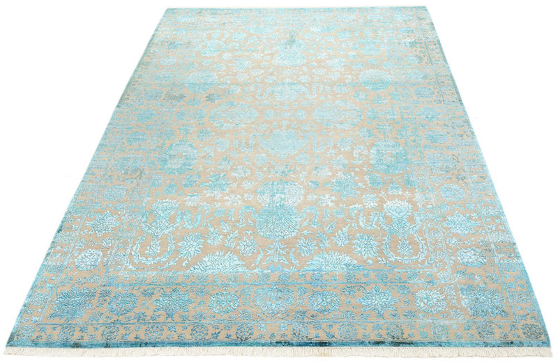 Designer Rug - 301 x 203 cm - light blue