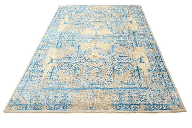 Designer Rug - 234 x 176 cm - light blue