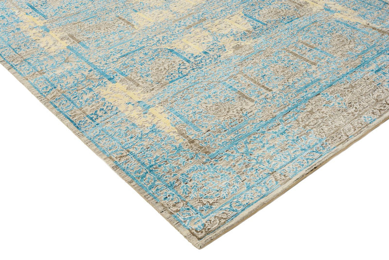 Designer Rug - 234 x 176 cm - light blue