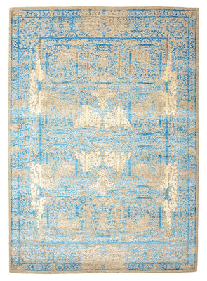 Designer Rug - 243 x 174 cm - light blue