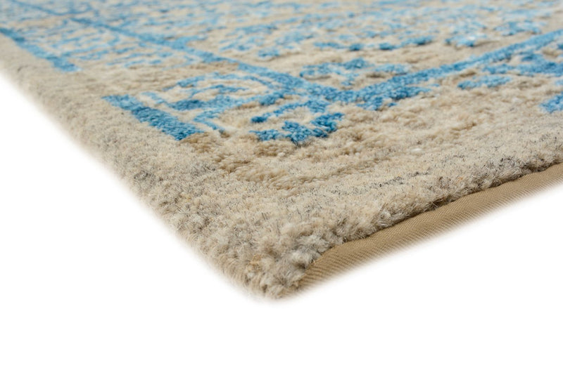 Designer Rug - 243 x 174 cm - light blue