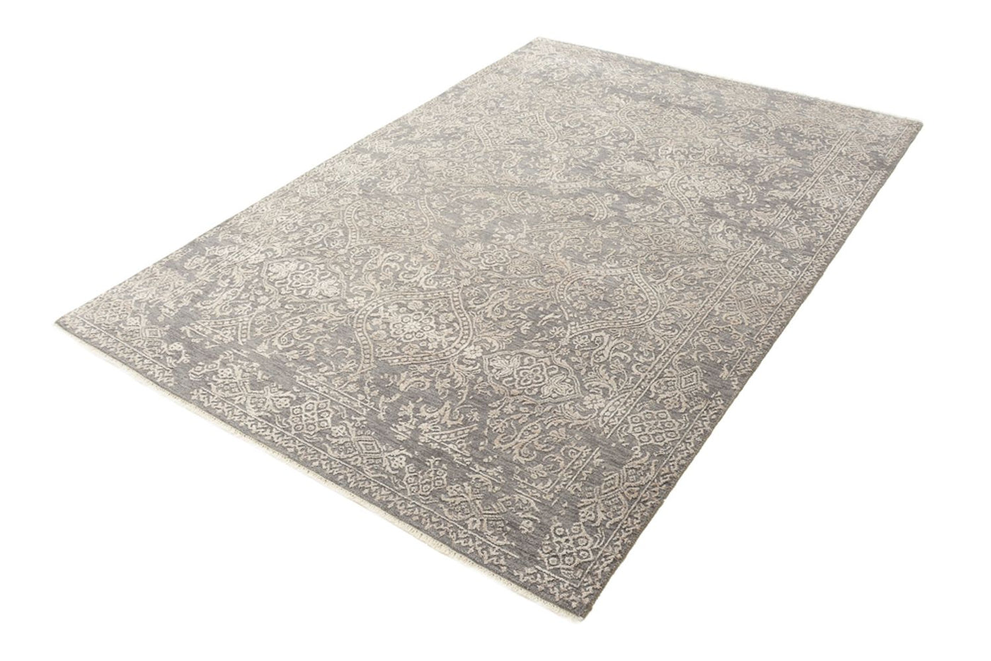 Designer Rug - 184 x 124 cm - light grey