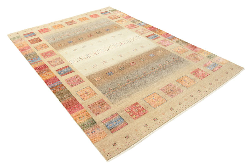 Gabbeh Rug - Loribaft Indus - 255 x 173 cm - dark beige