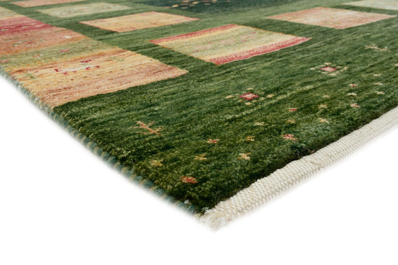 Gabbeh Rug - Loribaft Indus - 245 x 178 cm - green