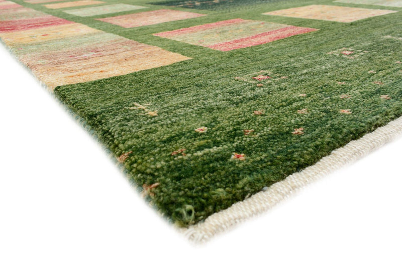 Gabbeh Rug - Loribaft Indus - 308 x 205 cm - green