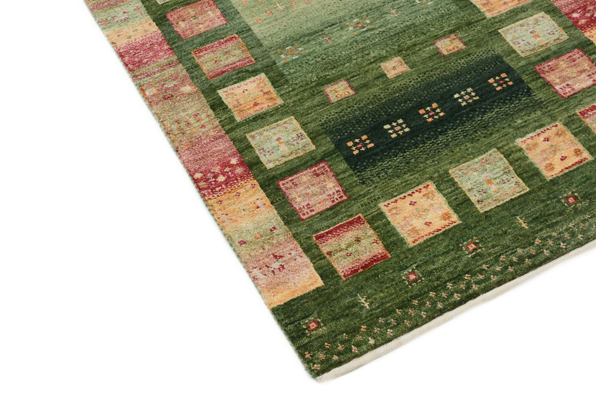 Runner Gabbeh Rug - Loribaft Indus - 192 x 76 cm - multicolored