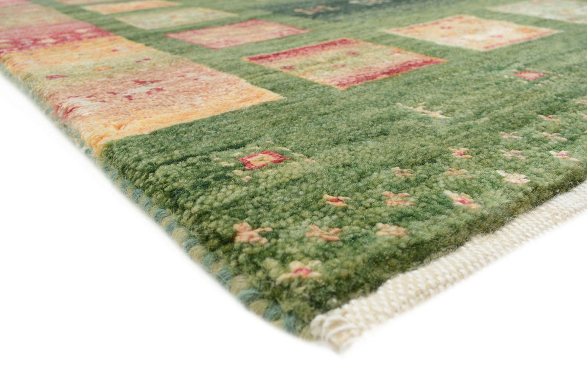 Runner Gabbeh Rug - Loribaft Indus - 192 x 76 cm - multicolored