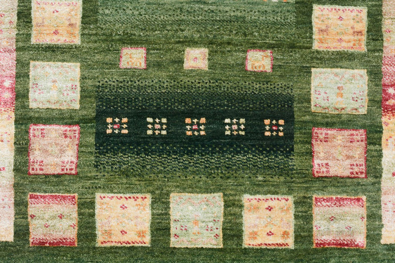 Runner Gabbeh Rug - Loribaft Indus - 192 x 76 cm - multicolored