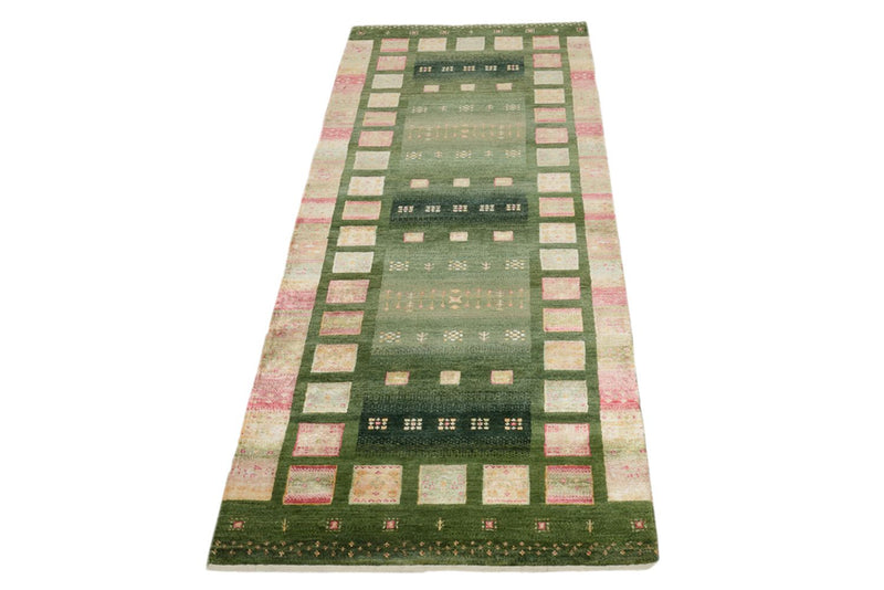 Runner Gabbeh Rug - Loribaft Indus - 192 x 76 cm - multicolored