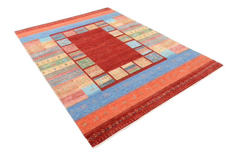 Gabbeh Rug - Loribaft Indus - 242 x 176 cm - multicolored