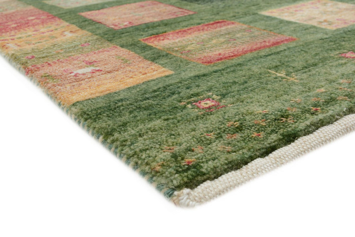 Runner Gabbeh Rug - Loribaft Indus - 301 x 129 cm - multicolored