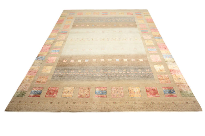 Gabbeh Rug - Loribaft Indus - 400 x 301 cm - multicolored