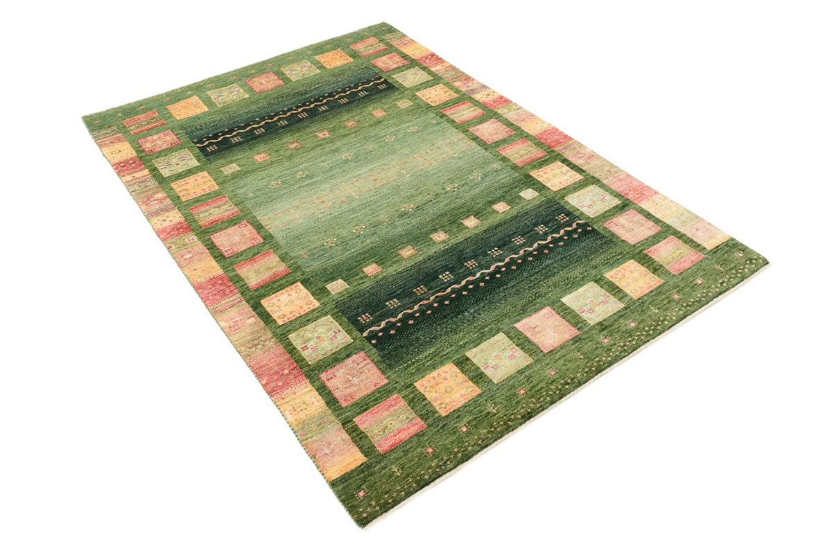 Gabbeh Rug - Loribaft Indus - 183 x 127 cm - green