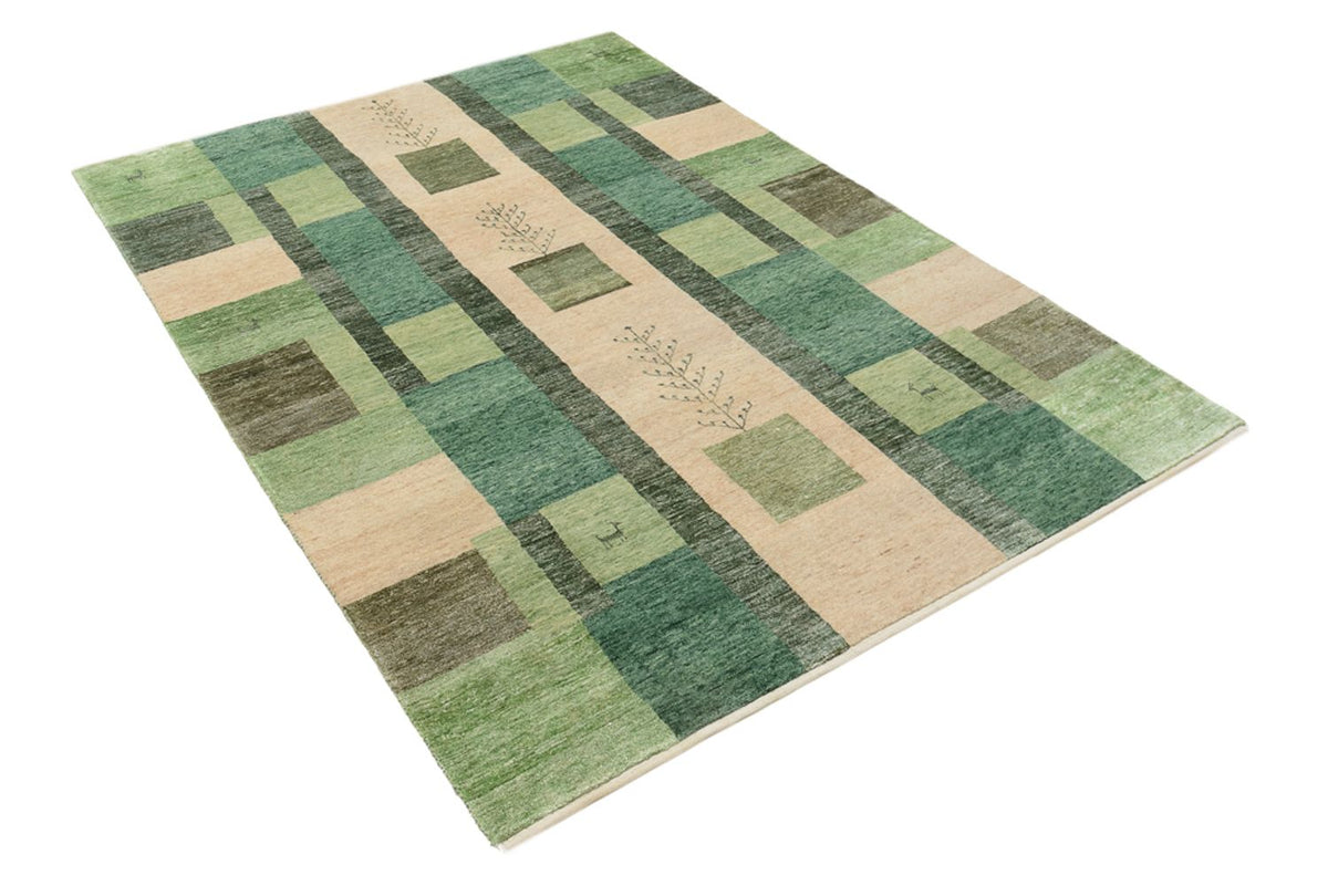 Gabbeh Rug - Loribaft Indus - 204 x 150 cm - green