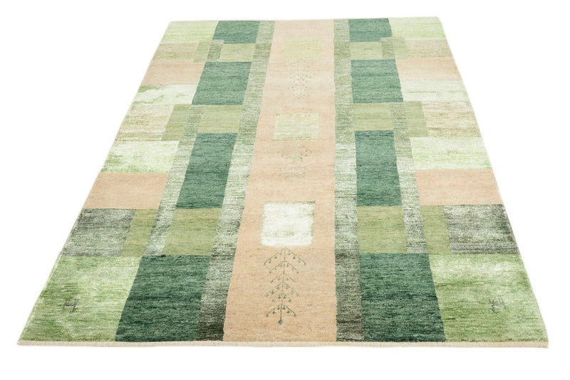 Gabbeh Rug - Loribaft Indus - 204 x 150 cm - green