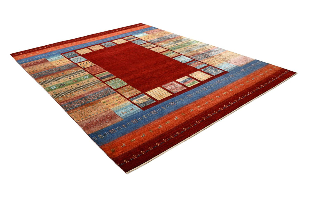 Gabbeh Rug - Loribaft Indus - 305 x 243 cm - red
