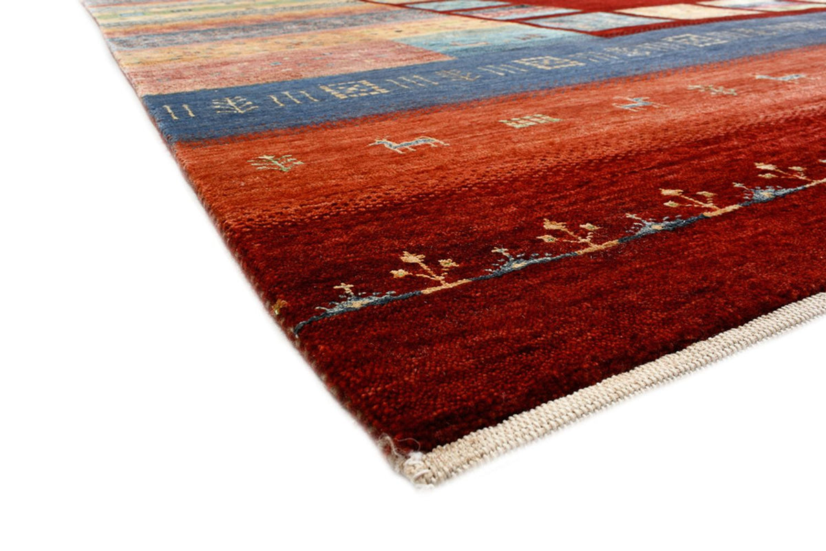 Gabbeh Rug - Loribaft Indus - 336 x 254 cm - red