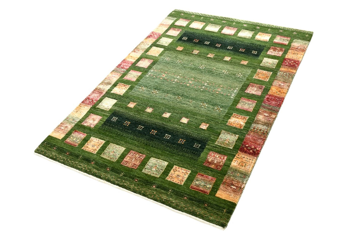 Gabbeh Rug - Loribaft Indus - 154 x 105 cm - green