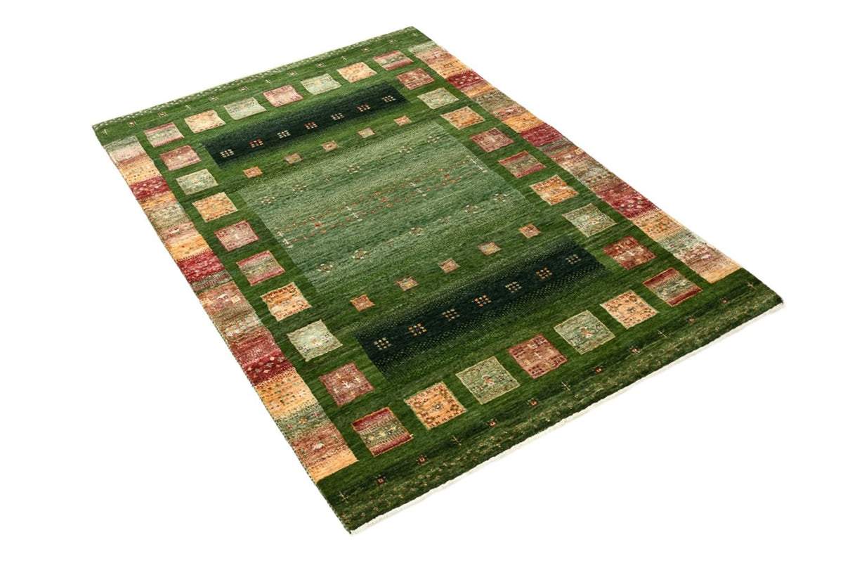 Gabbeh Rug - Loribaft Indus - 154 x 105 cm - green