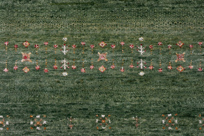 Gabbeh Rug - Loribaft Indus - 154 x 105 cm - green