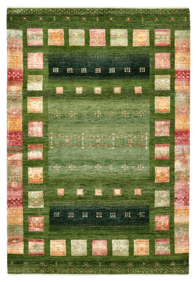 Gabbeh Rug - Loribaft Indus - 154 x 106 cm - green