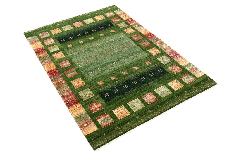 Gabbeh Rug - Loribaft Indus - 154 x 106 cm - green