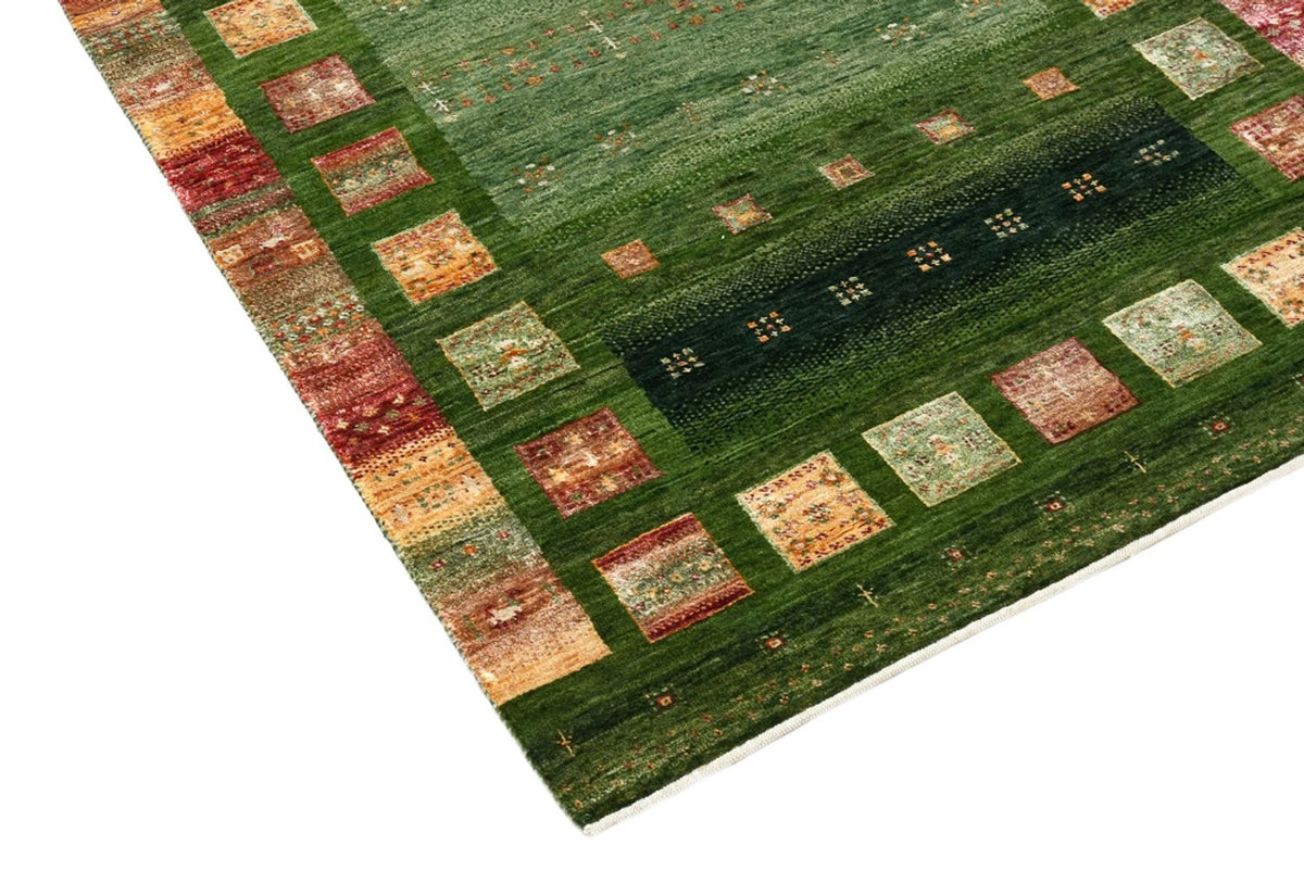 Gabbeh Rug - Loribaft Indus - 154 x 106 cm - green