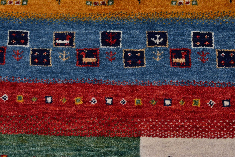 Gabbeh Rug - Loribaft Indus - 308 x 246 cm - light beige