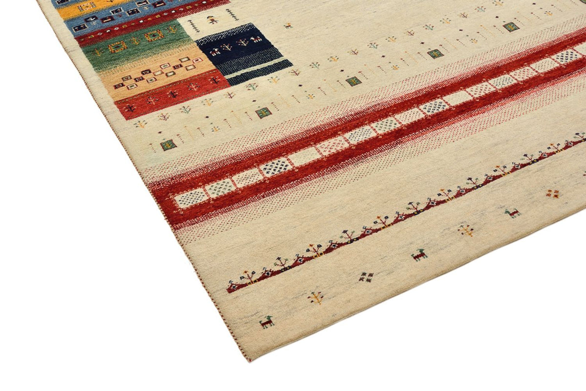 Gabbeh Rug - Loribaft Indus - 303 x 205 cm - light beige