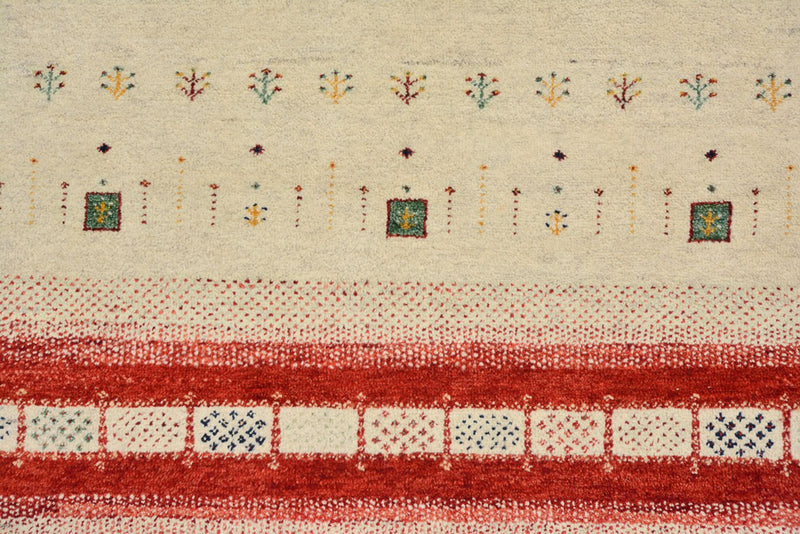 Gabbeh Rug - Loribaft Indus - 303 x 205 cm - light beige