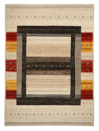 Gabbeh Rug - Loribaft Indus - 347 x 254 cm - light beige