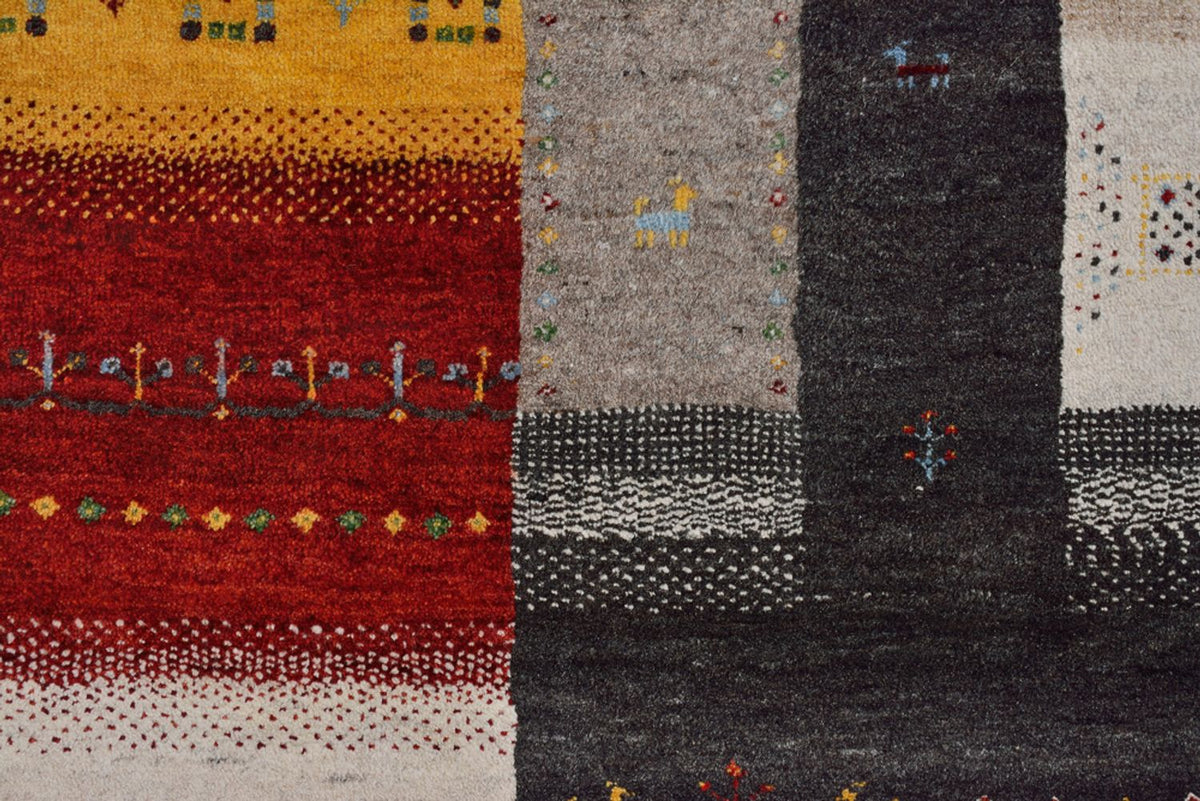 Gabbeh Rug - Loribaft Indus - 347 x 254 cm - light beige