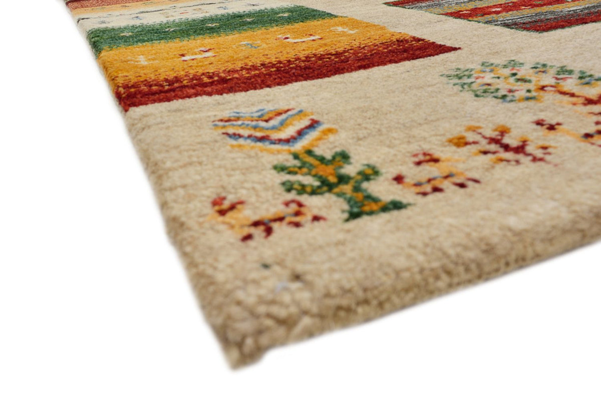 Gabbeh Rug - Loribaft Indus square  - 256 x 250 cm - light beige
