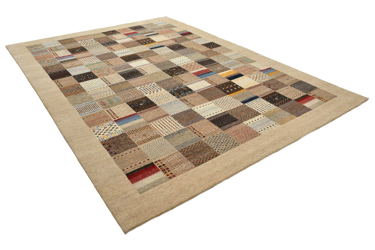 Gabbeh Rug - Loribaft Indus - 348 x 248 cm - dark beige