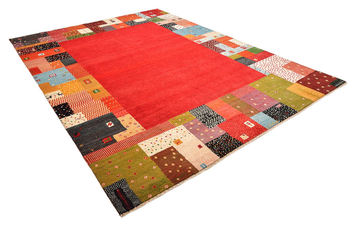 Gabbeh Rug - Loribaft Indus - 344 x 251 cm - red