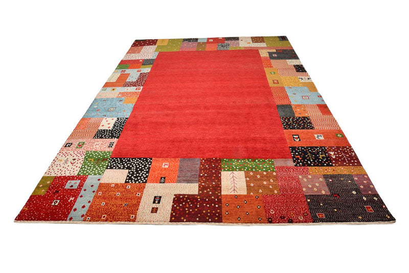 Gabbeh Rug - Loribaft Indus - 344 x 251 cm - red