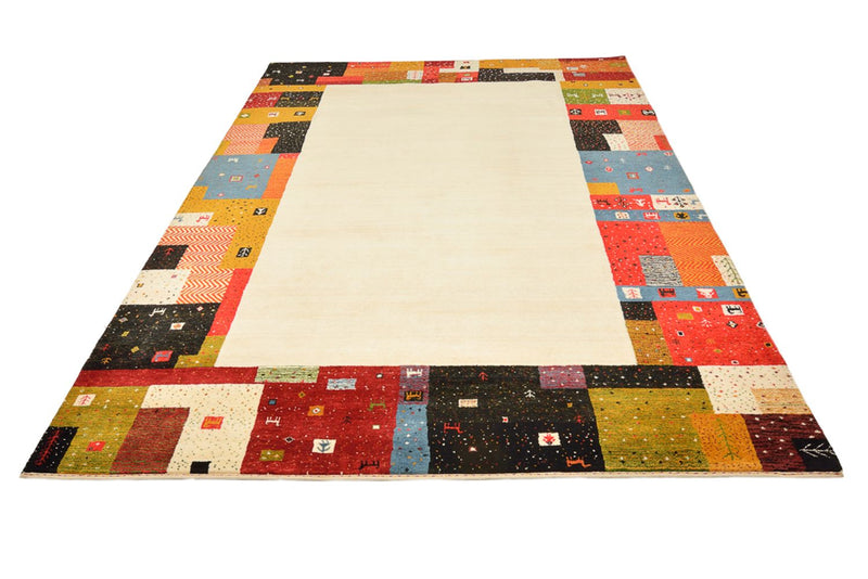 Gabbeh Rug - Loribaft Indus - 294 x 207 cm - light beige