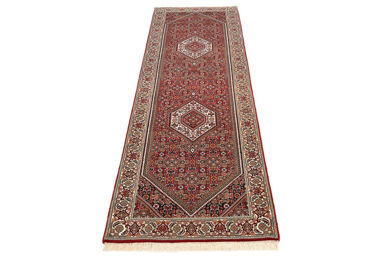 Runner Perser Rug - Bidjar - 245 x 79 cm - bordeaux red