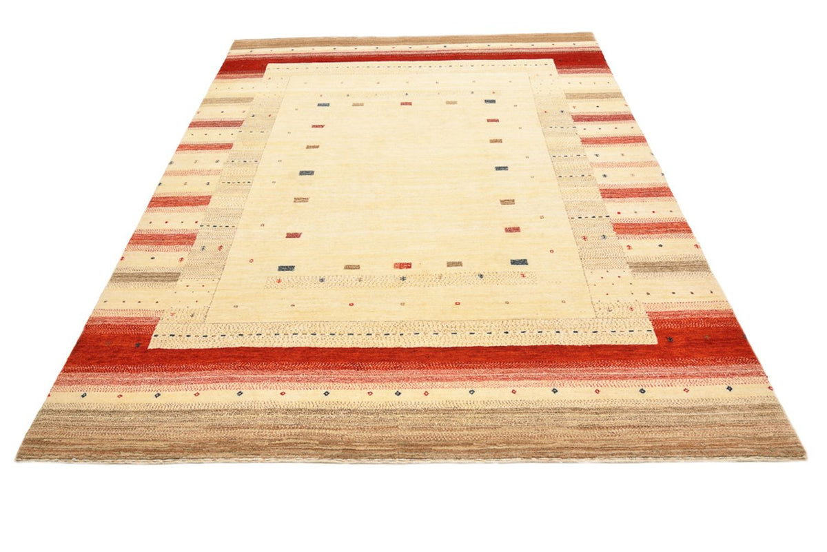 Gabbeh Rug - Loribaft Indus - 248 x 195 cm - light beige